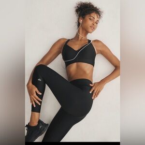Alo Yoga Black High Waist 7/8 Leggings XL Airlift Performance Activewear